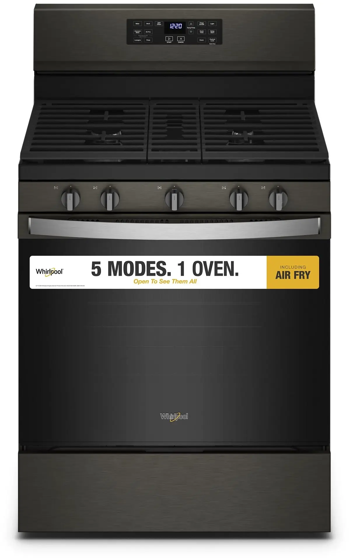 Whirlpool WFG550S0LV Fingerprint-Resistant Black Stainless Steel