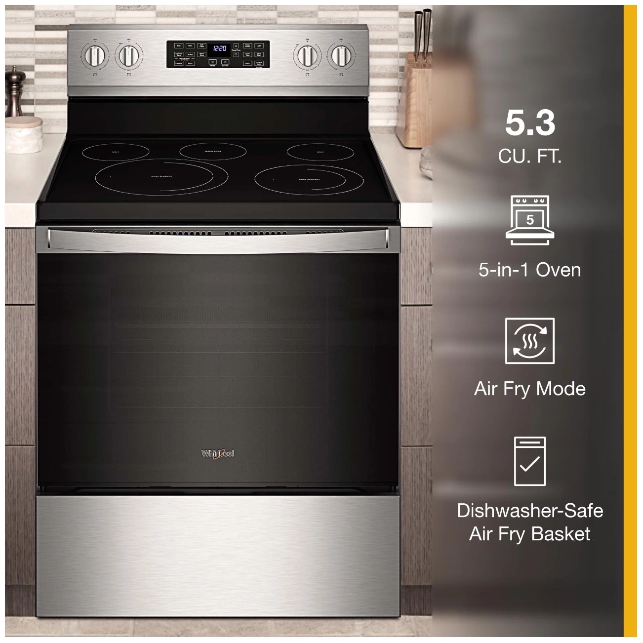 Whirlpool WFE550S0LZ Fingerprint-Resistant Stainless Steel