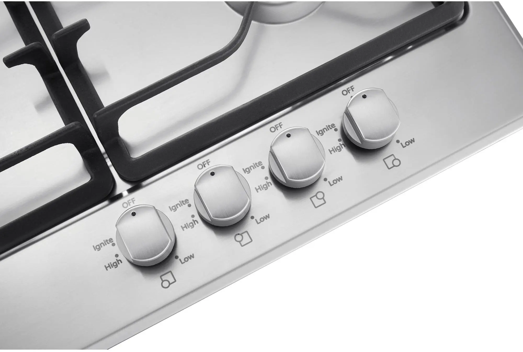 Whirlpool WCG52424AS Black on Stainless Steel