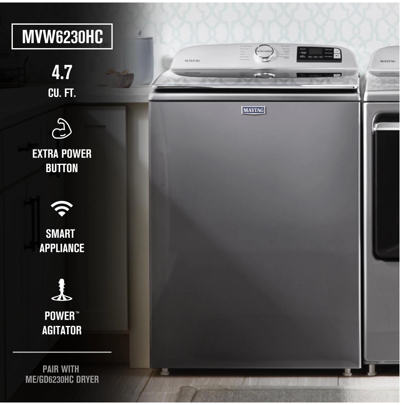 Maytag MVW6230HC Metallic Slate