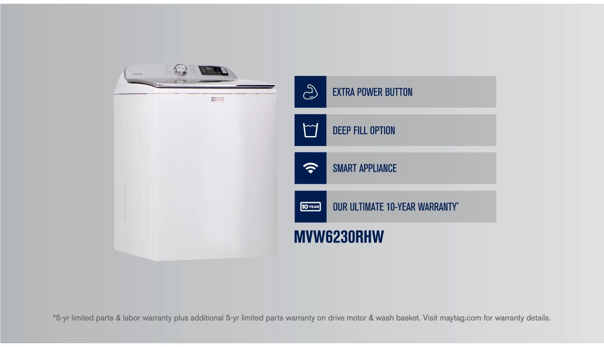 Maytag MVW6230RHW White