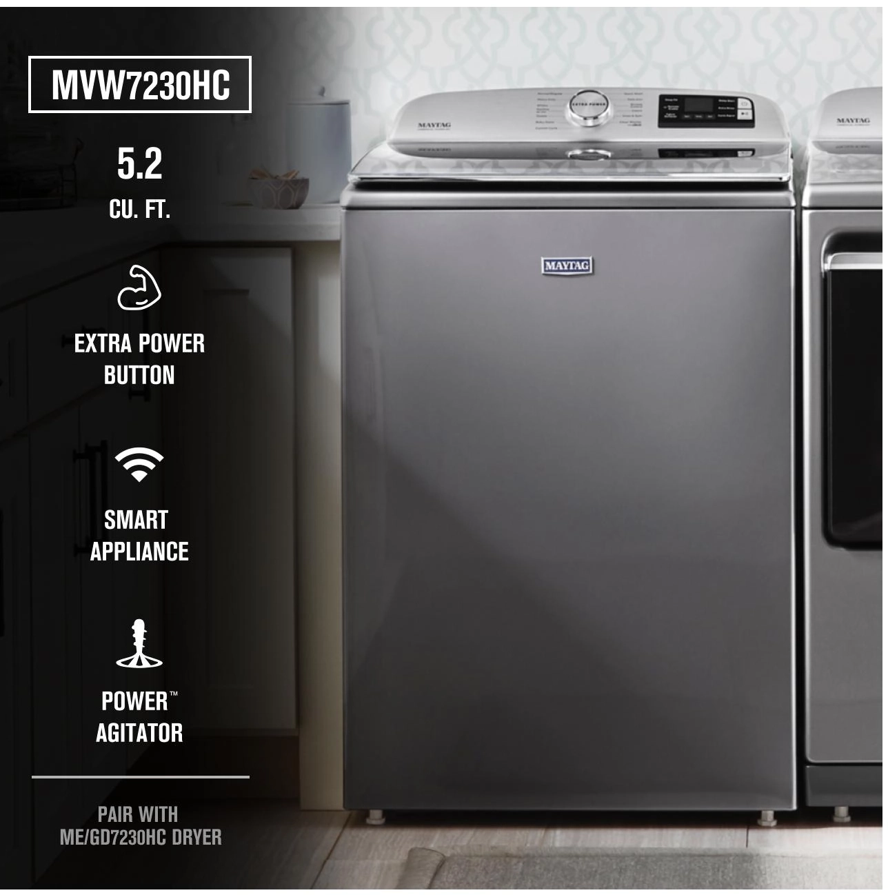 Maytag MVW7230HC Metallic Slate