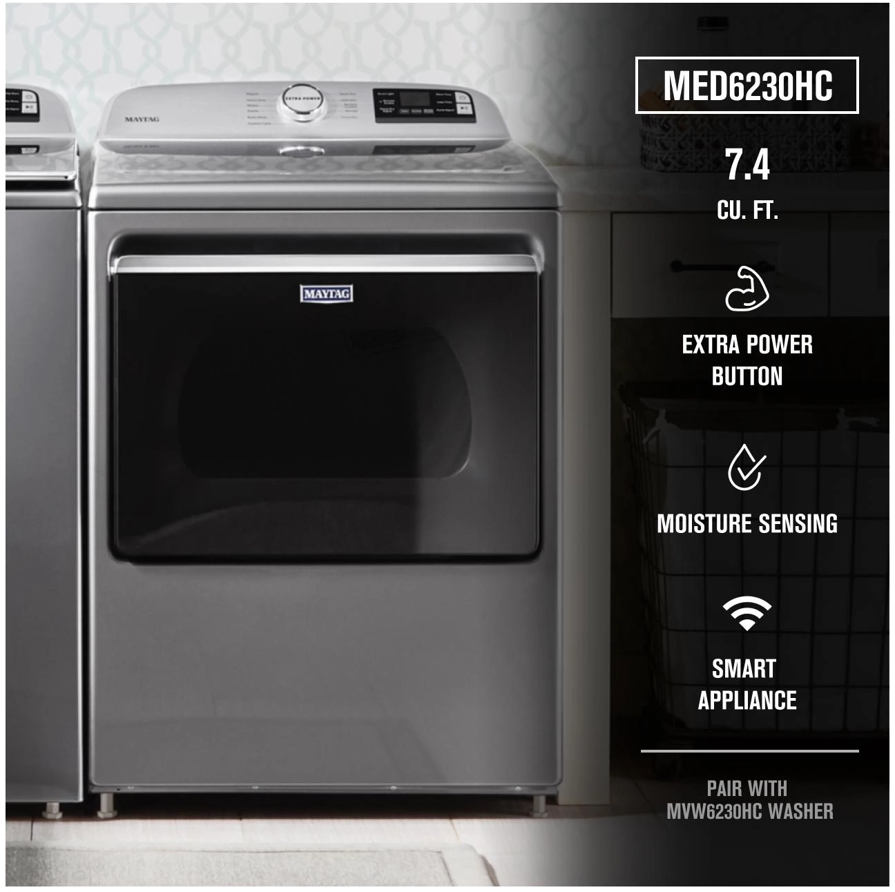 Maytag MED6230HC Metallic Slate