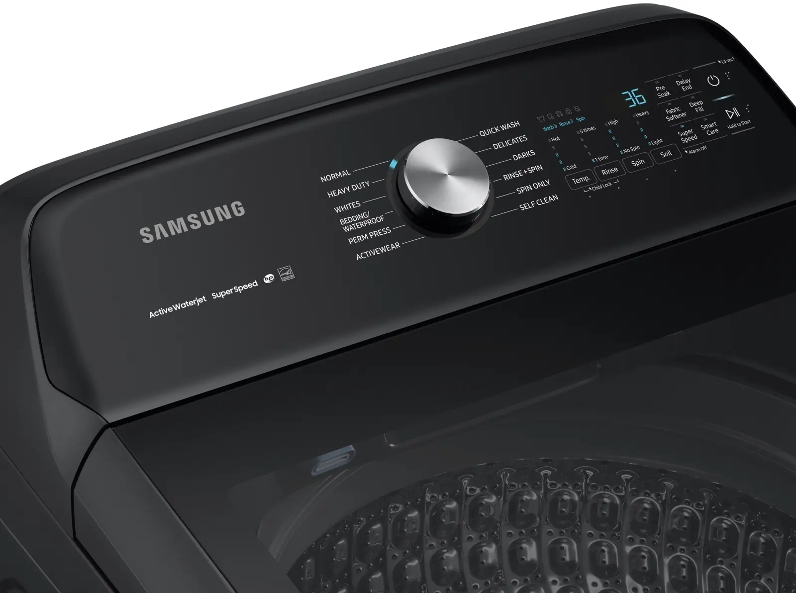 Samsung WA50R5400AV Fingerprint Resistant Black Stainless Steel