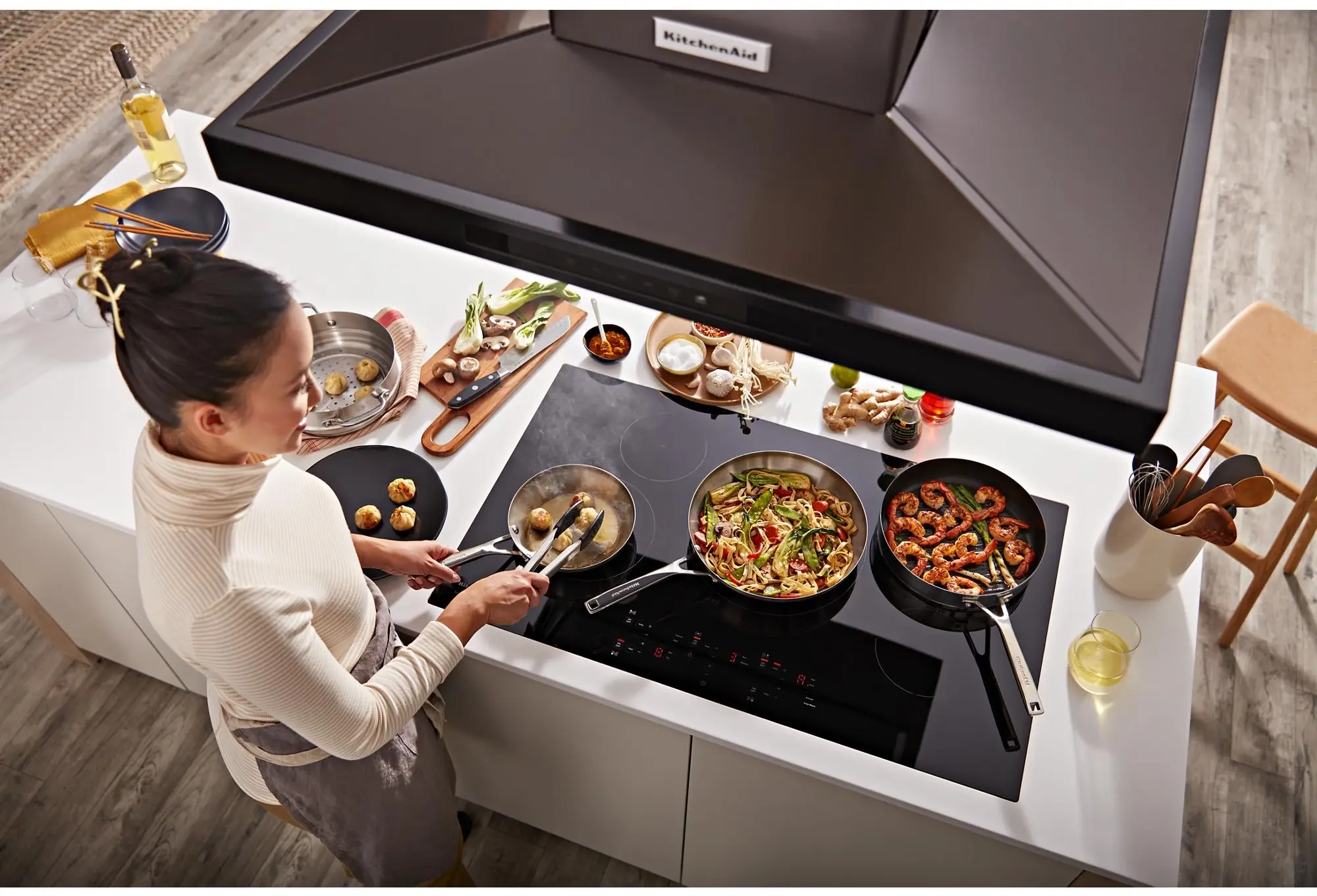 KitchenAid KVIB606DBS Black Stainless Steel, Print Shield, 36 Inch