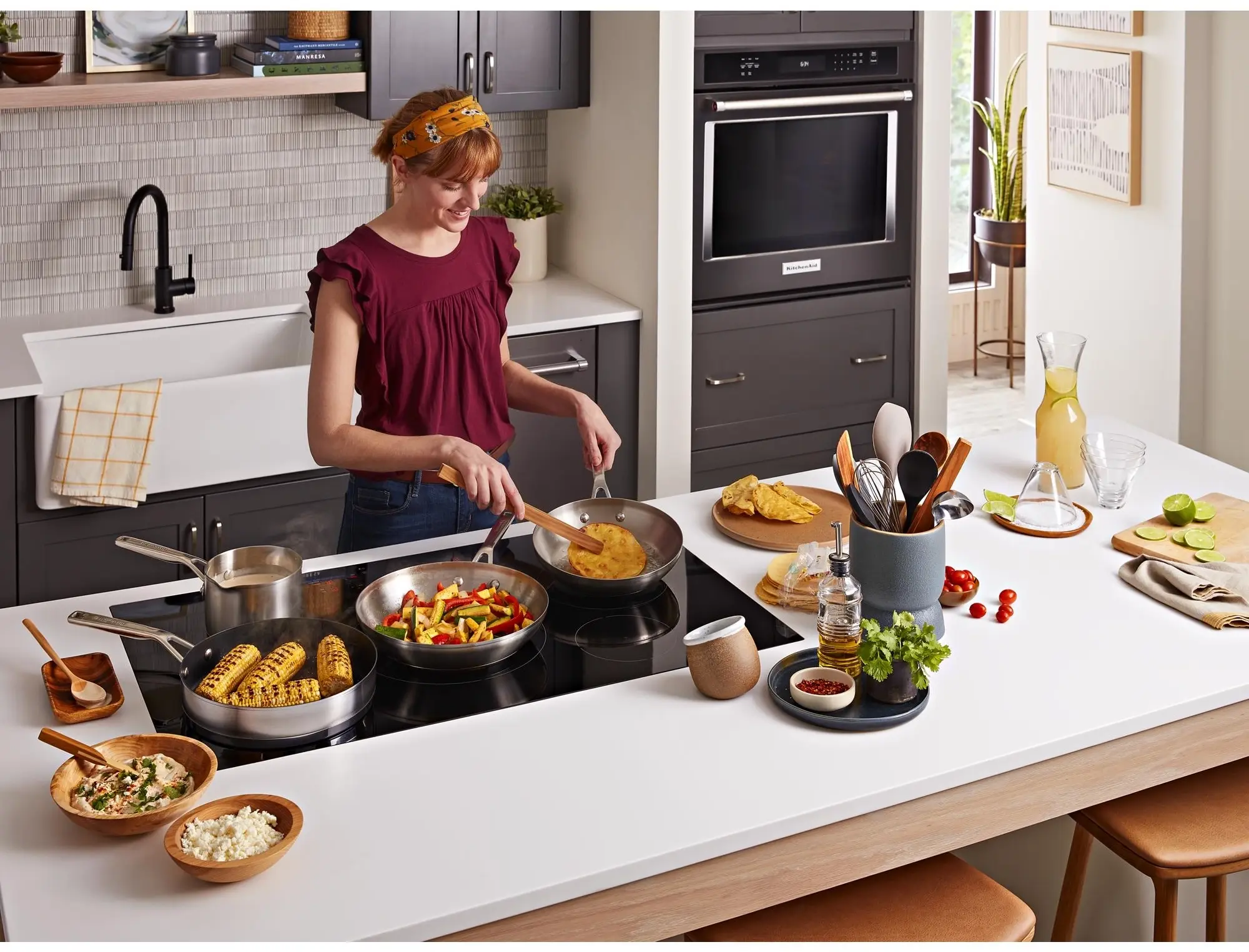 KitchenAid KVIB606DBS Black Stainless Steel, Print Shield, 36 Inch