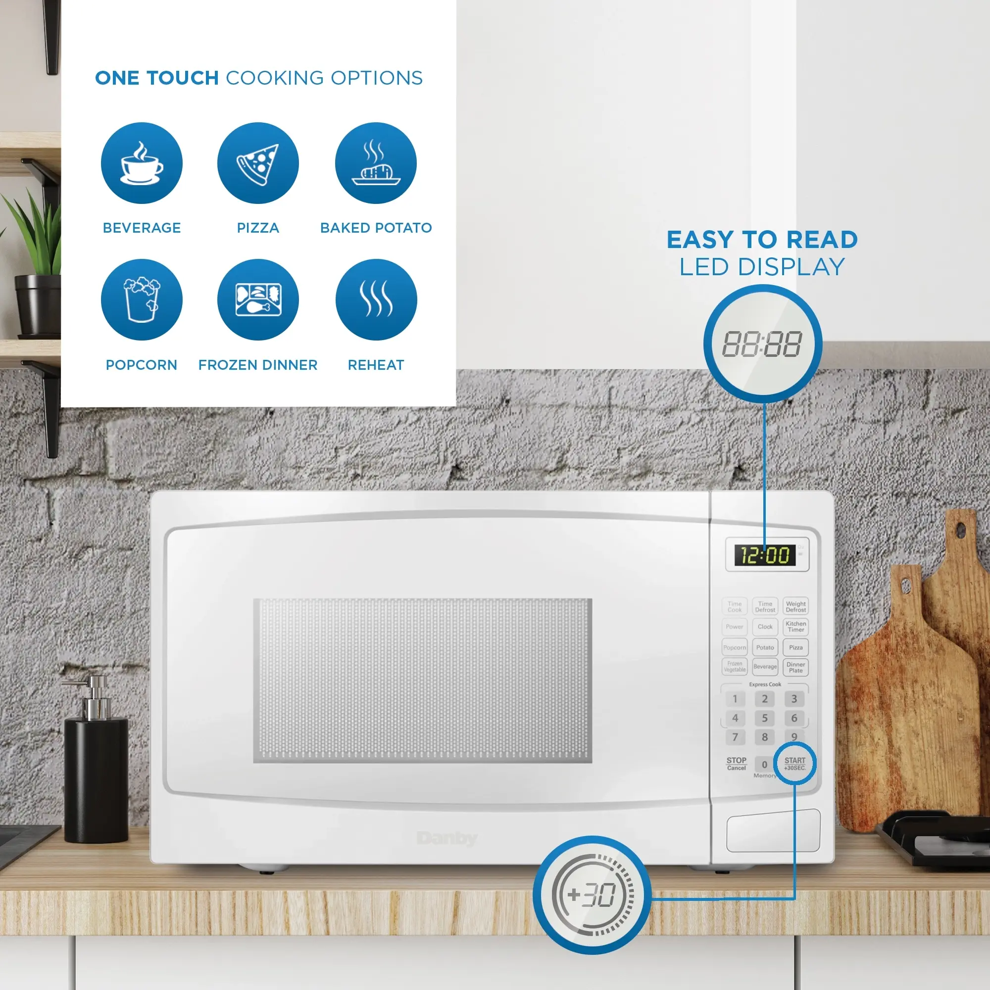 Danby DBMW1120BWW White