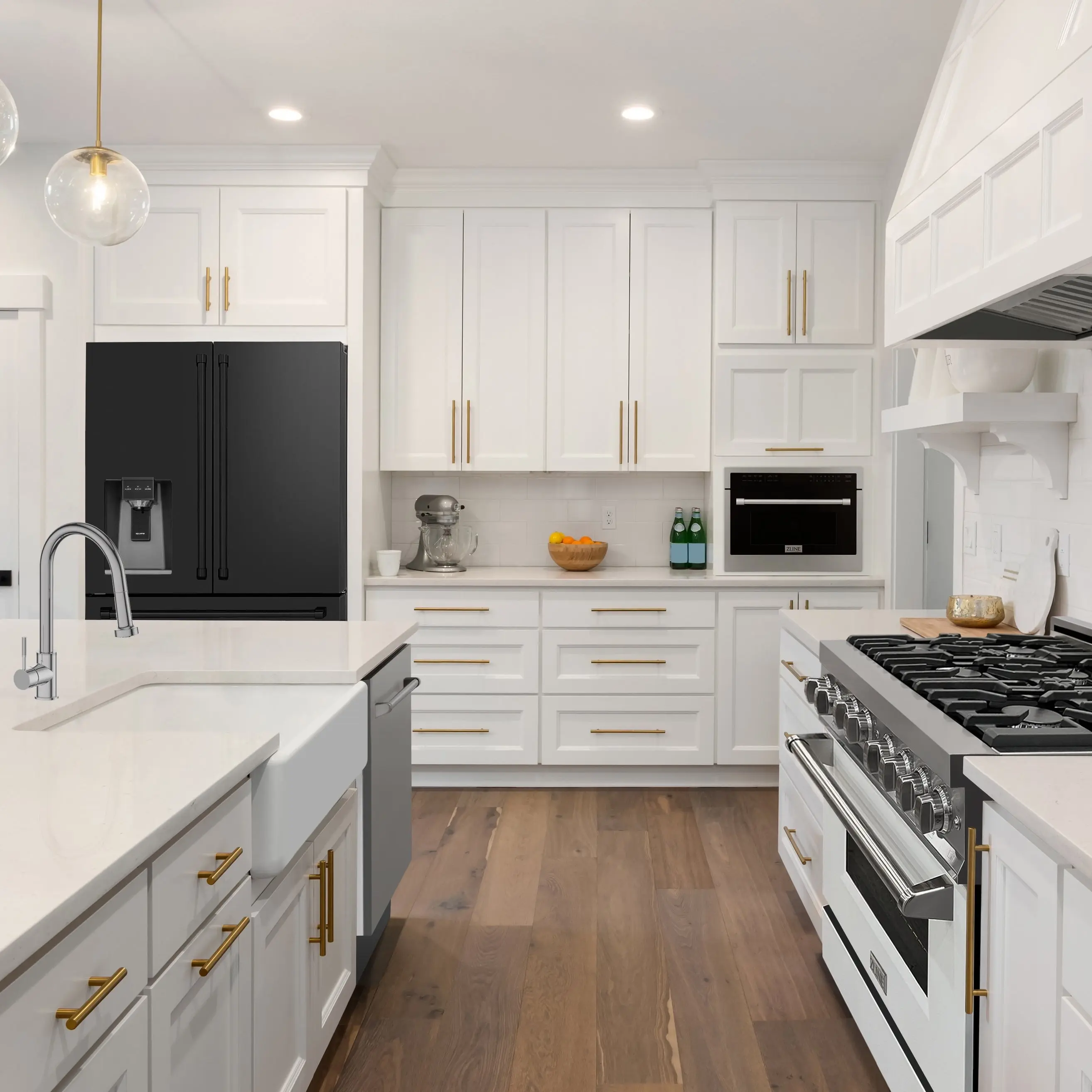 Zline RFMW36BS Black Stainless Steel