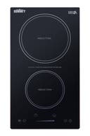 12 Inch Induction Cooktop with 2 Cooking Zones, EuroKera Glass Surface, 1,800W Rear Element, Induction Heating, Auto Shutoff, Overflow Protection, Timer, Child Lock, Heat Indicator Light, and ADA Compliant