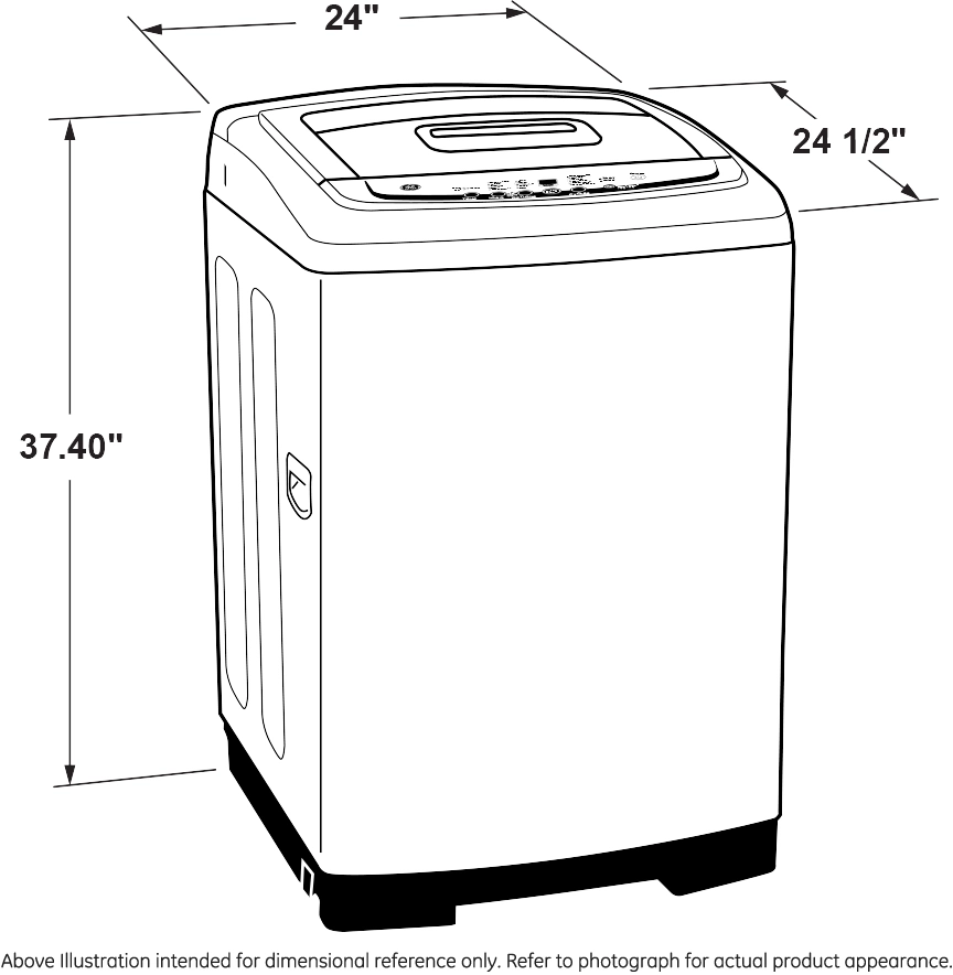 GE GNW128SSMWW White, Stationary