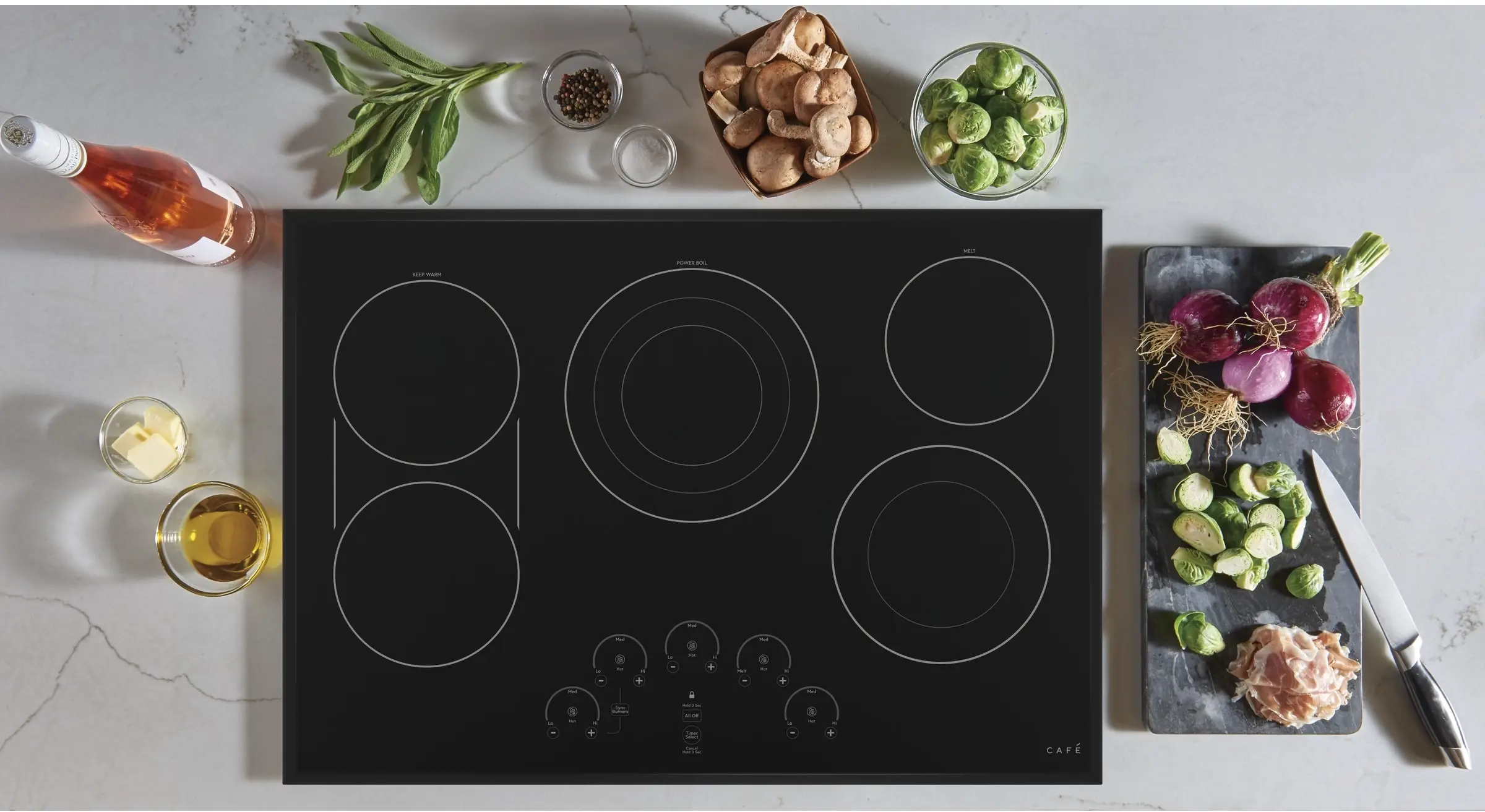 Cafe CEP90301NBB Matte Black Trim