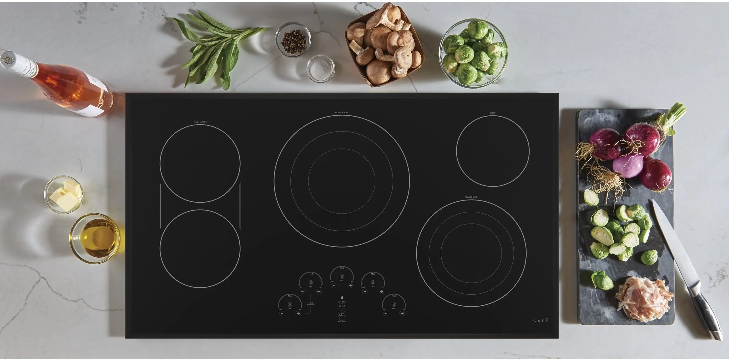 Cafe CEP90361NBB Matte Black Trim