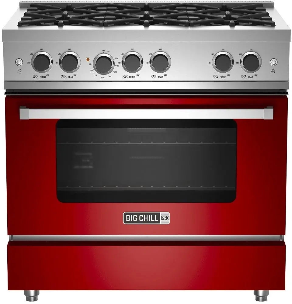 Big Chill BCPRO36CRLP Cherry Red, Liquid Propane