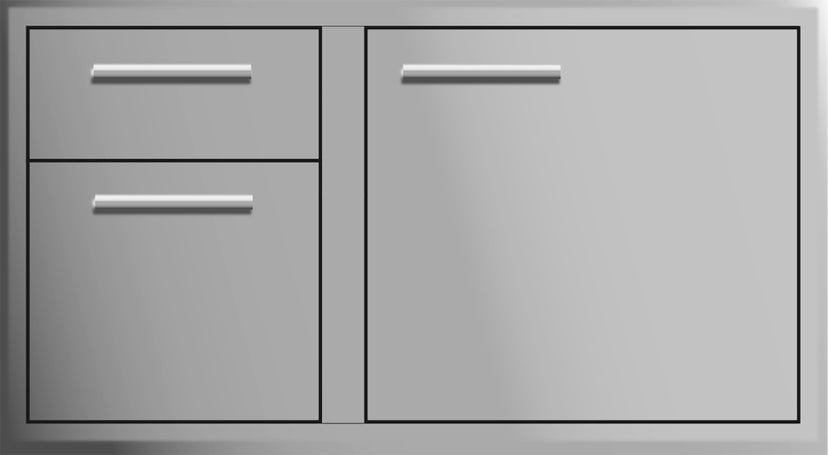 XO XOG40COMBOXLT XLT Door/Drawer Combo: 40 Inch, Stainless Steel