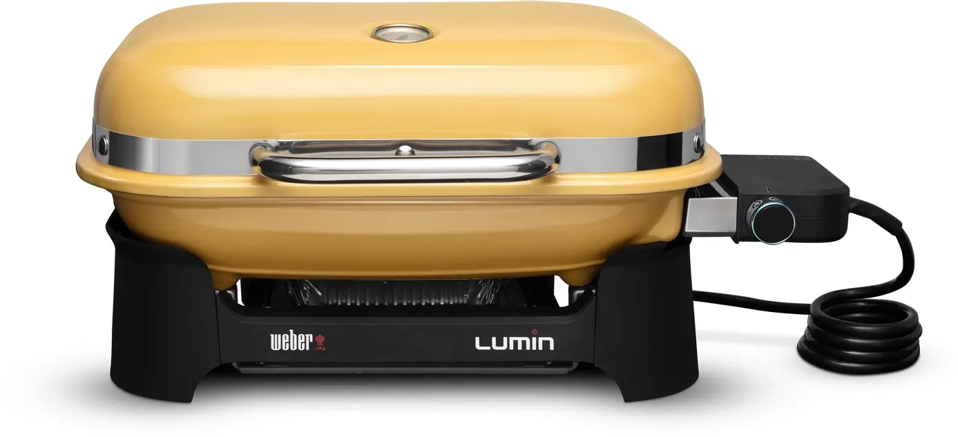 Weber 91280901 Lumin Compact Electric Grill: Golden Golden Yellow