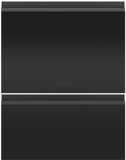 Matte Black Glass Accessory Doors for Double, Tall, Panel Ready, Recessed Handle