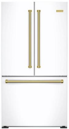 Bluestar FBFD361PWPLT 36 Inch Freestanding Refrigerator with Bottom Free...