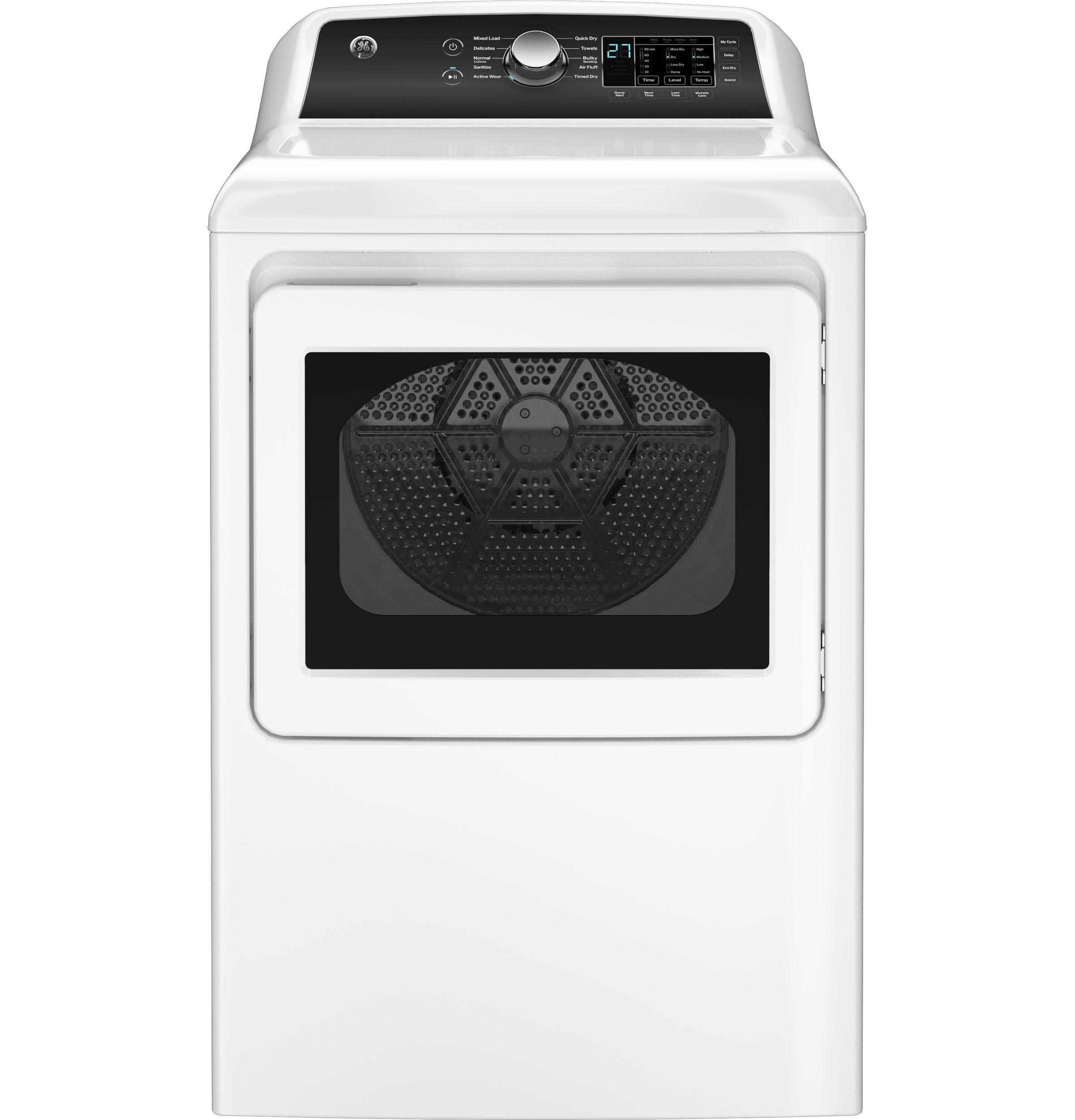 GE GTD58EBSVWS 27 Inch Electric Dryer White | Plesser's
