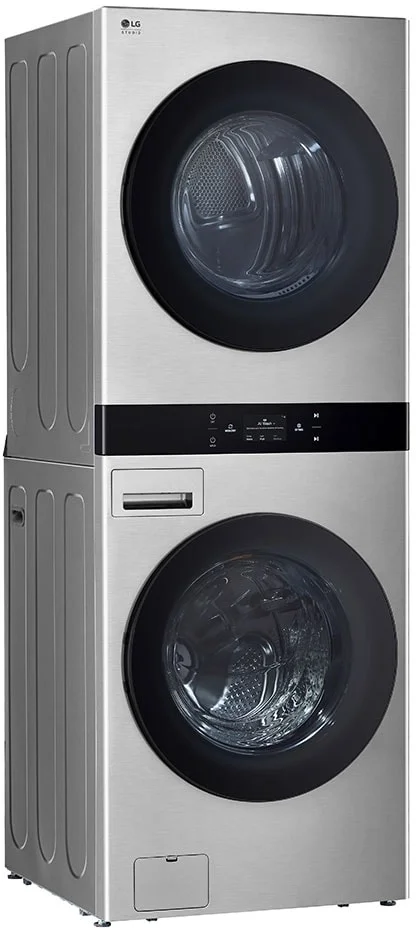 LG Studio SWWE50N3 27 Inch Smart WashTower with 5.0 cu.ft. Washer, 7....