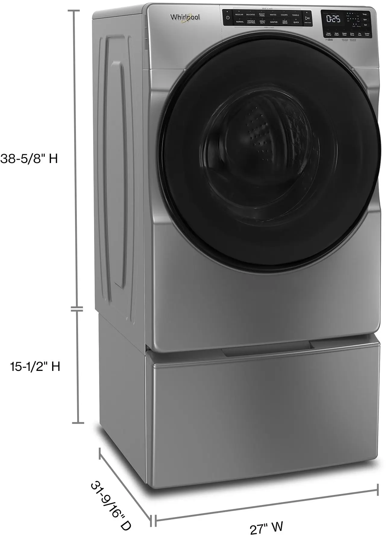 Whirlpool WFW5605MC Chrome Shadow