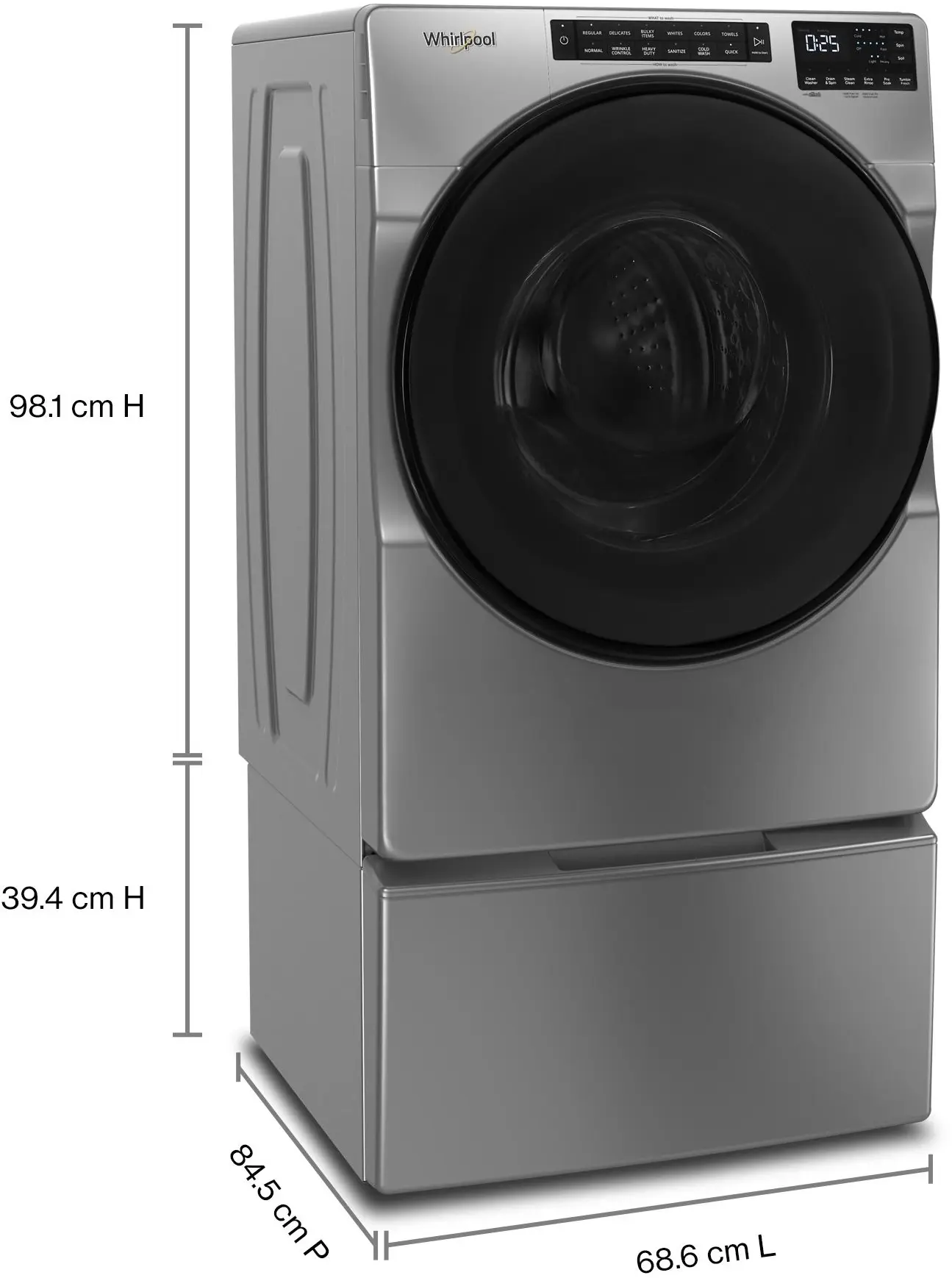 Whirlpool WFW6605MC Chrome Shadow