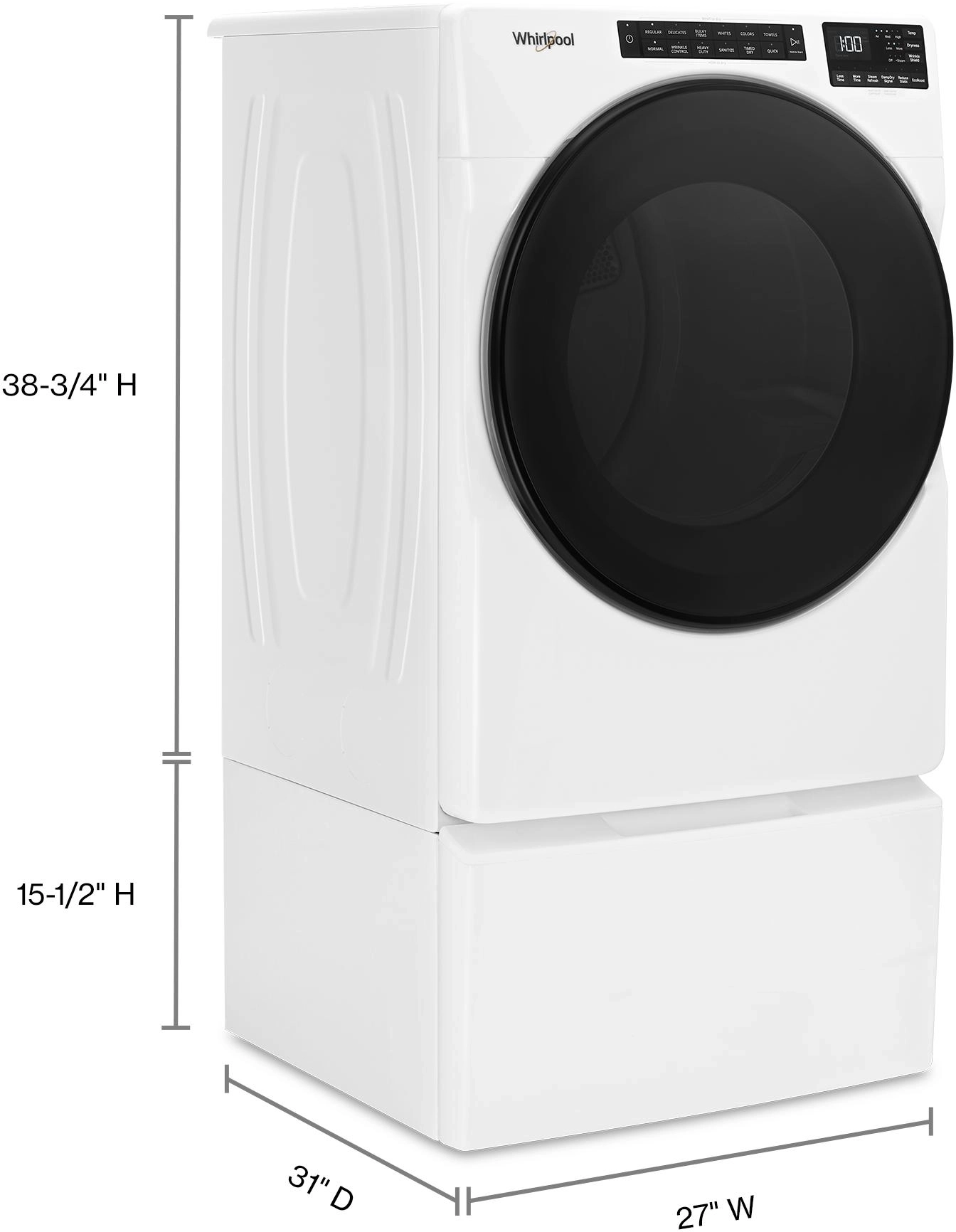 Whirlpool WED6605MW White