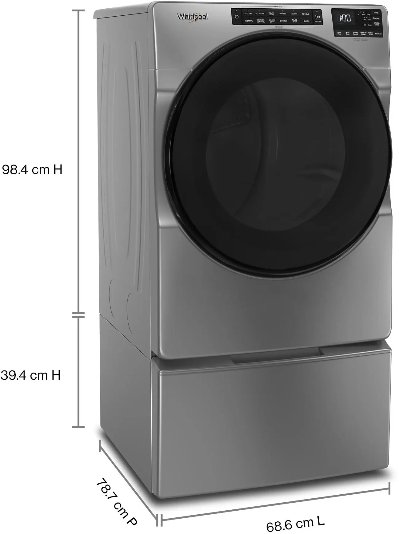 Whirlpool WGD6605MC Chrome Shadow