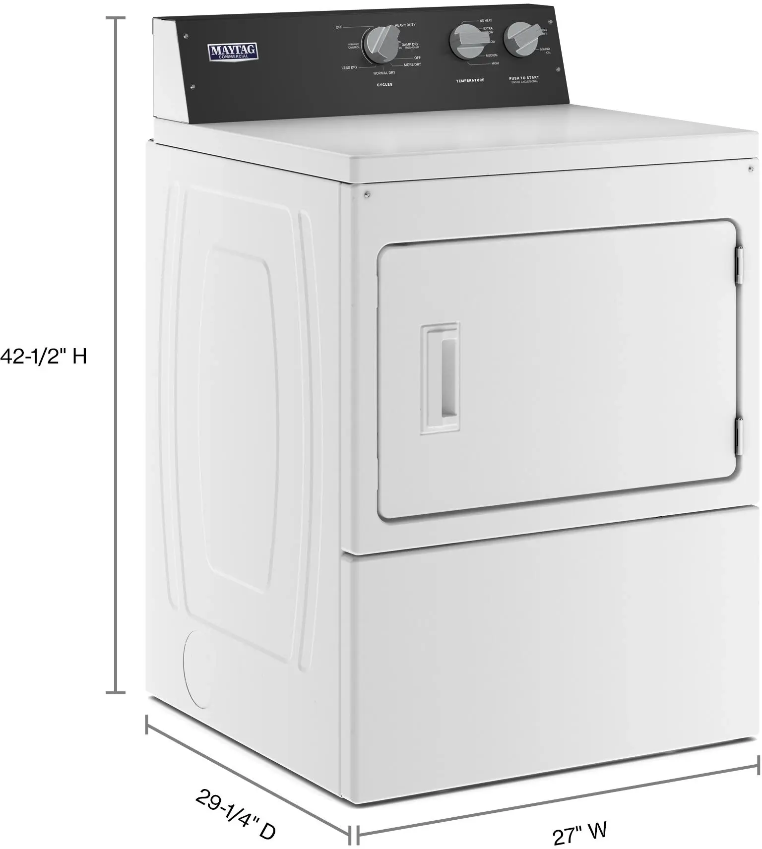 Maytag MEDP585GW White