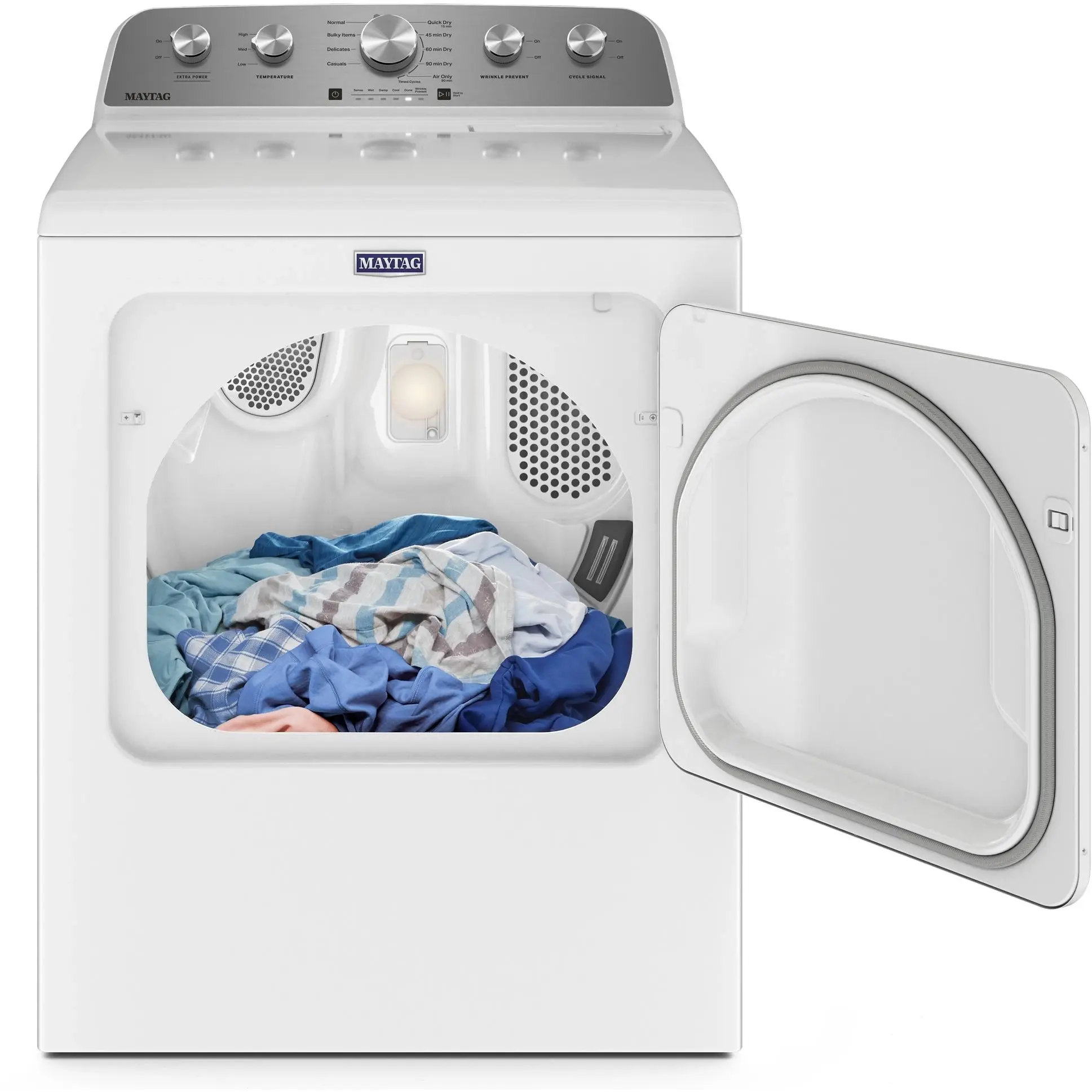 Maytag MGD5030MW 7.0 cu ft Front Load Gas Dryer: White | Plesser's