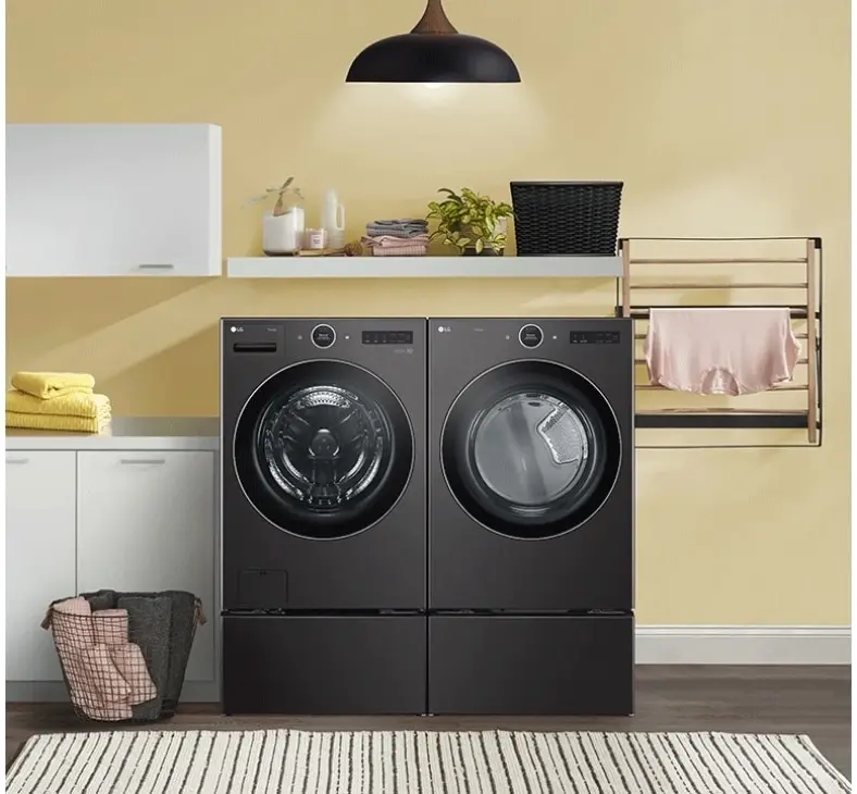 LG WD300CB Black Steel