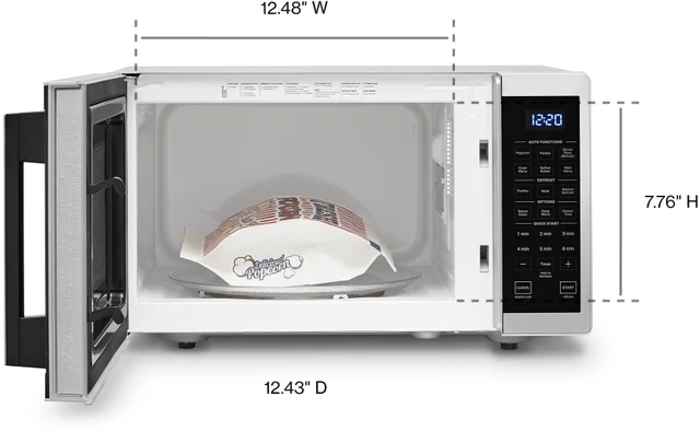 Whirlpool WMC30309LS Stainless Steel Countertop Microwave: Stainless St...