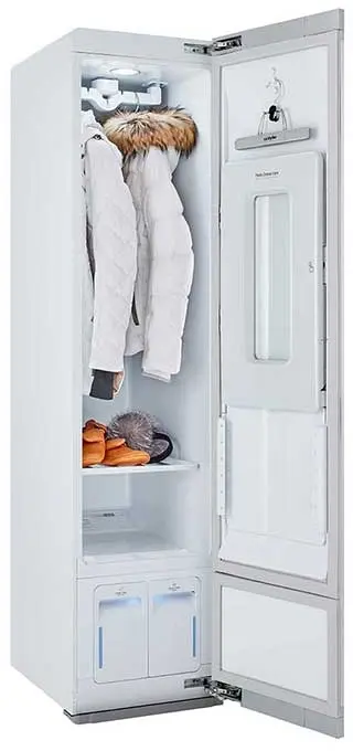 LG S3WFBN Steam Clothing Care System White | Plesser's Appliances