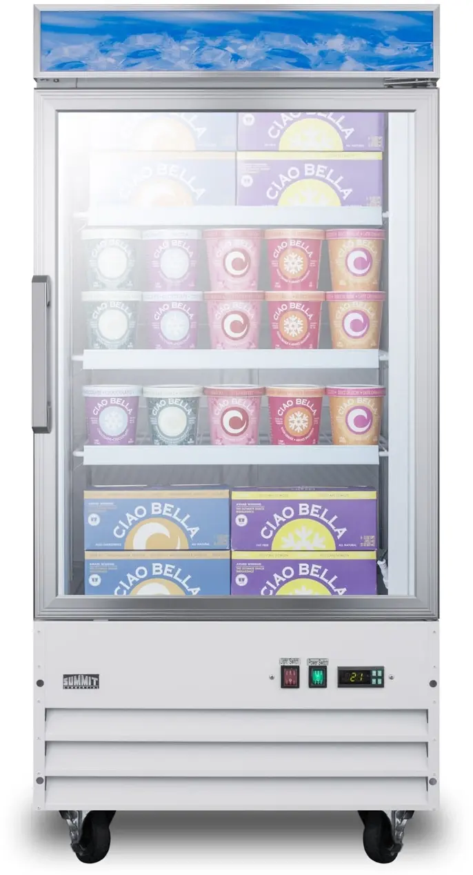 Summit SCFU1211 Stainless Steel/White