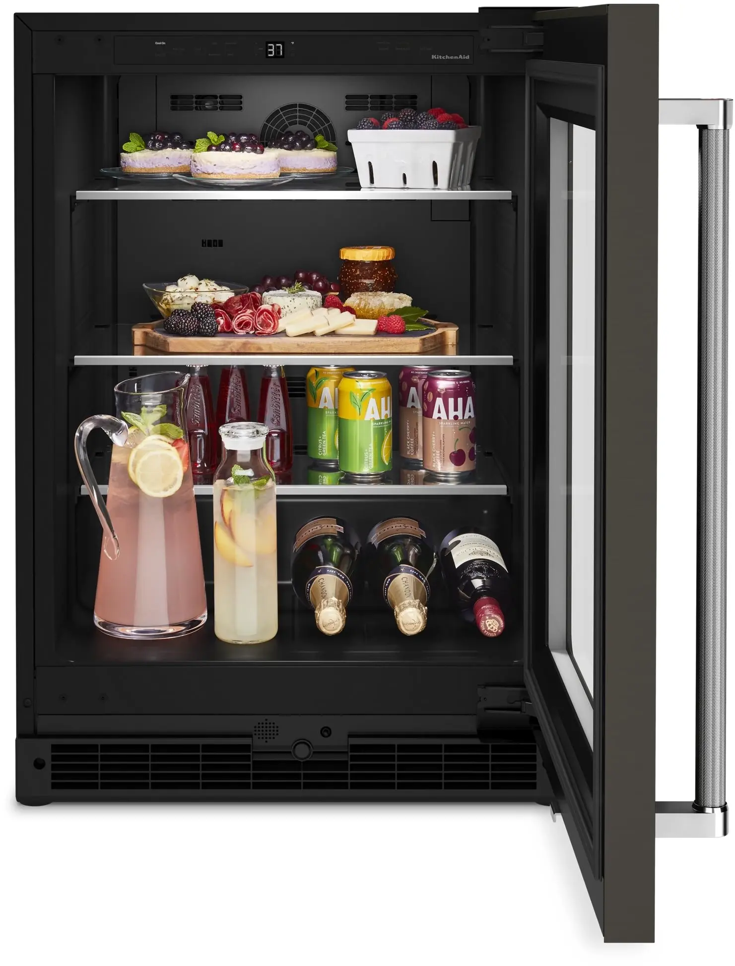 KitchenAid KURR314KBS Black Stainless Steel with PrintShield Finish, Rig...