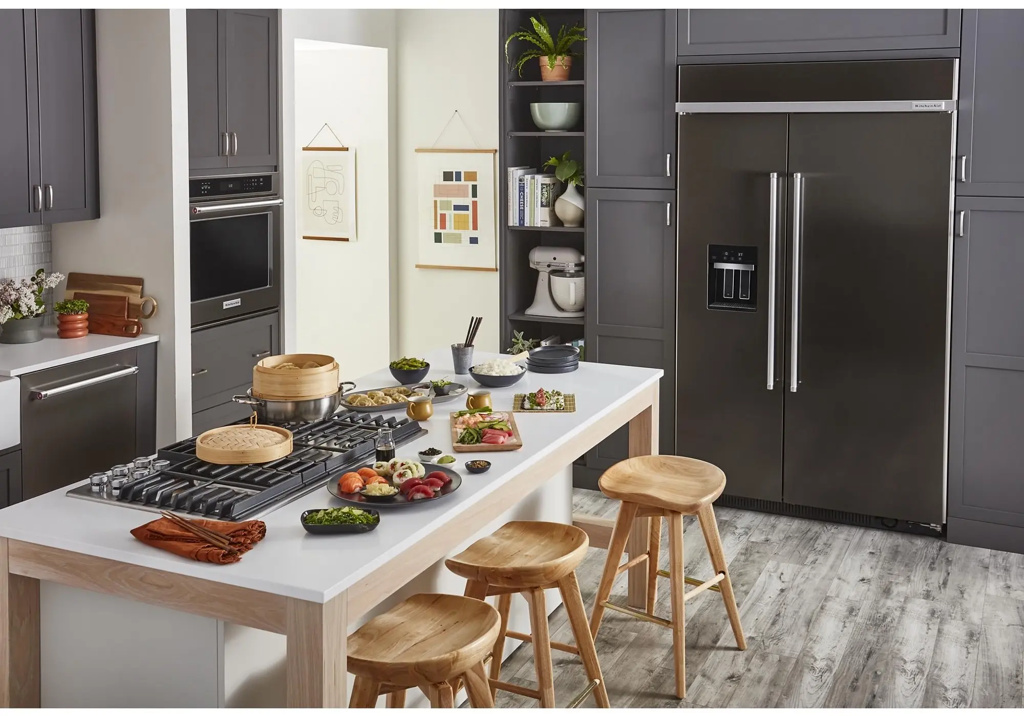 KitchenAid KURR314KBS Black Stainless Steel with PrintShield Finish, Rig...