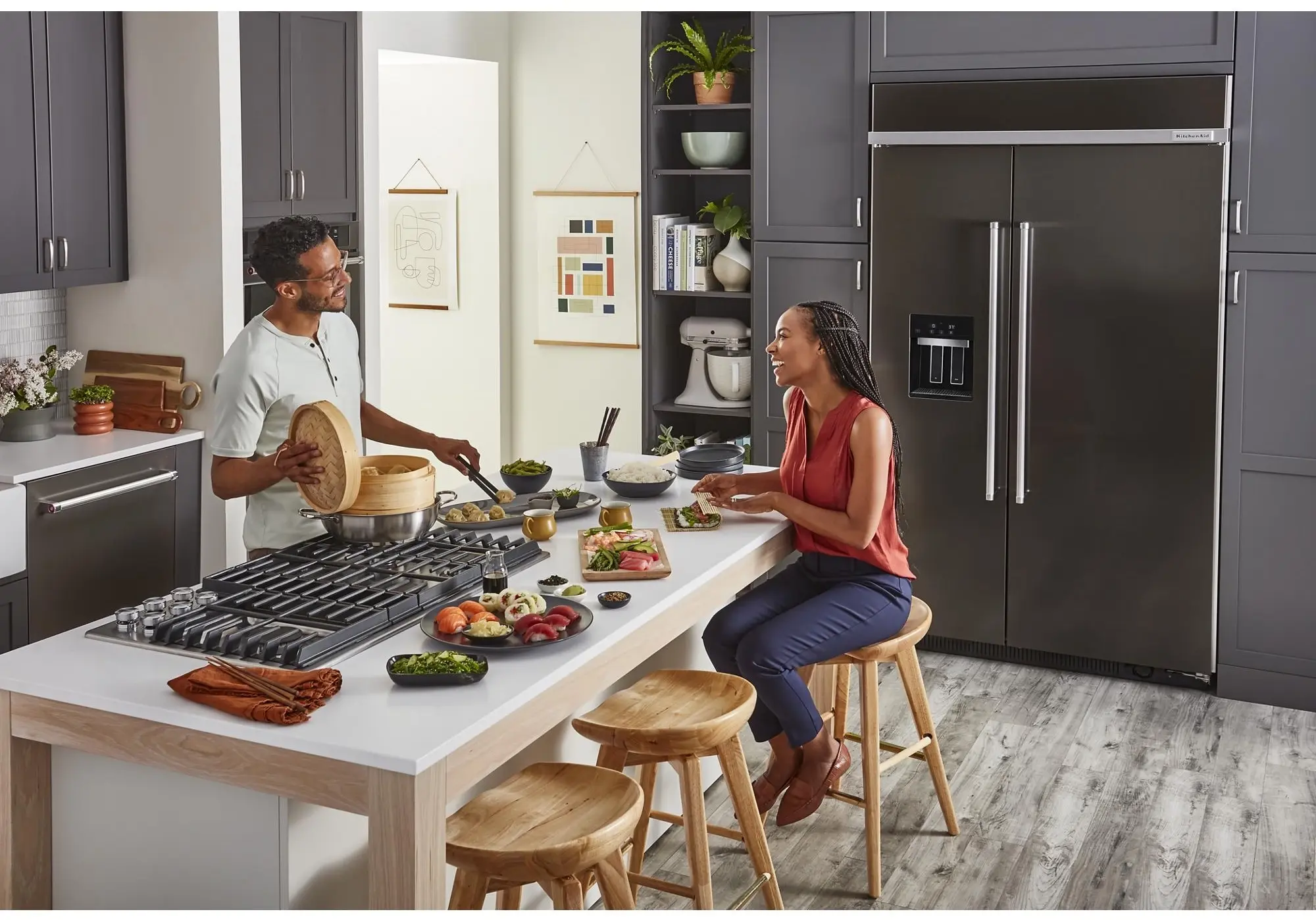 KitchenAid KURR314KBS Black Stainless Steel with PrintShield Finish, Rig...