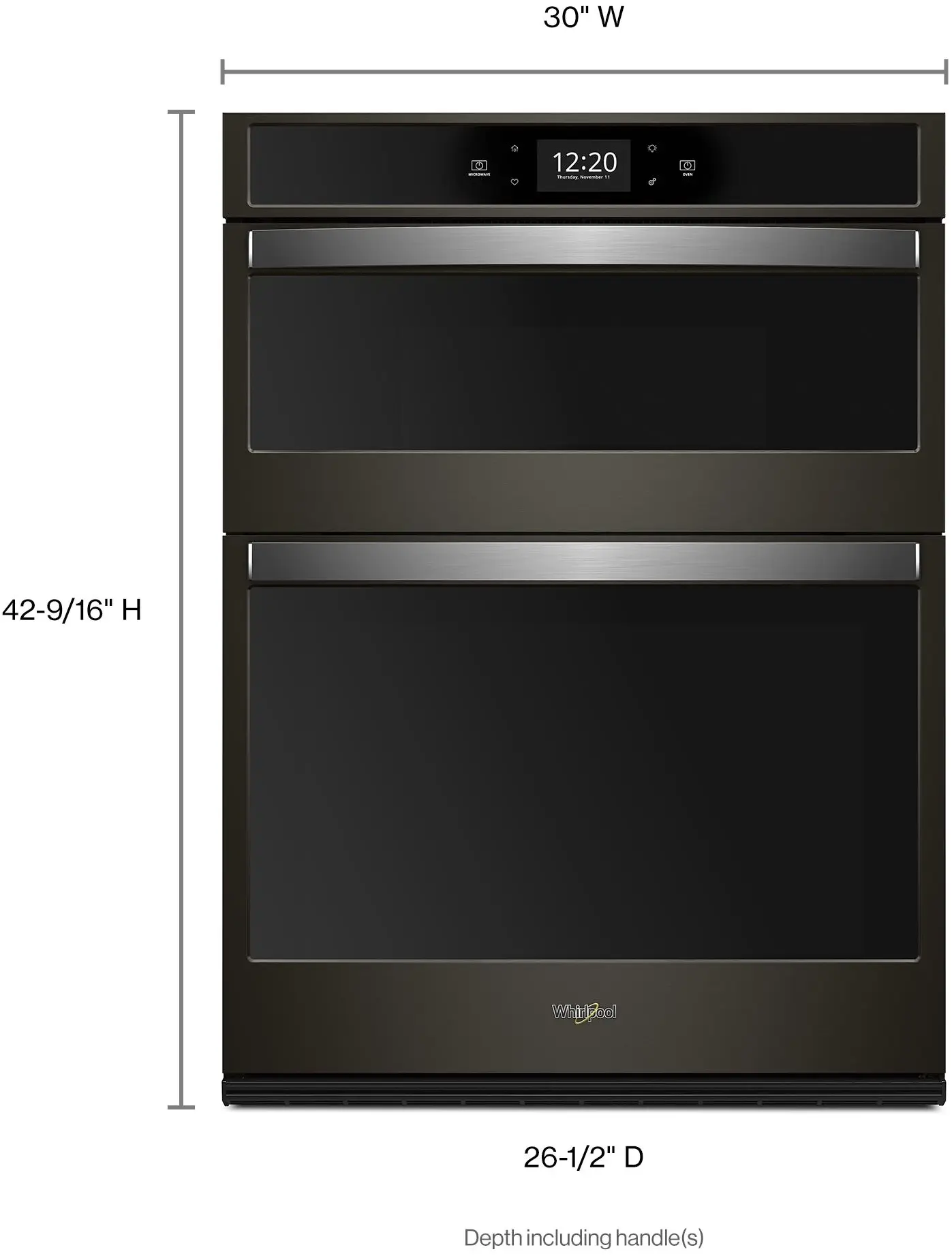 Whirlpool WOC75EC0HV Black Stainless Steel