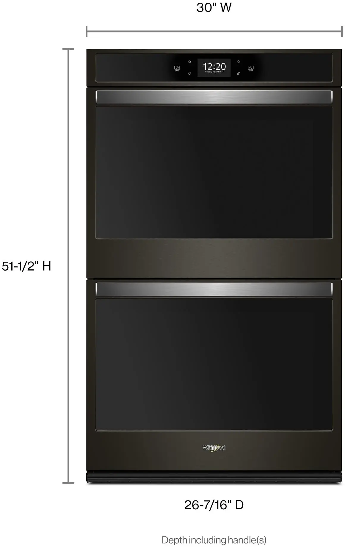 Whirlpool WOD77EC0HV Fingerprint Resistant Black Stainless