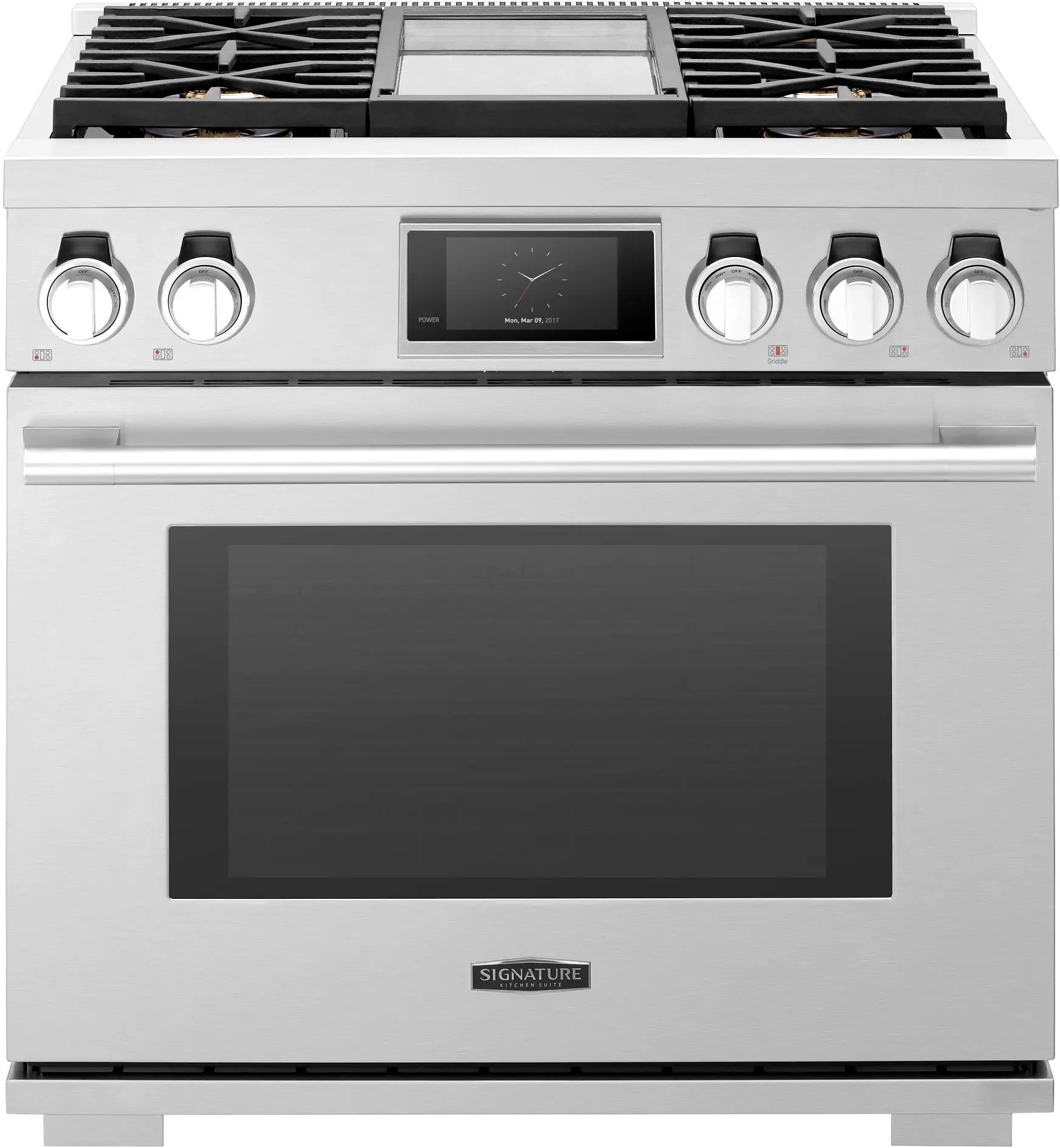 Signature Kitchen Suite SKSGR360GS 36 Inch Gas Range, Chromium