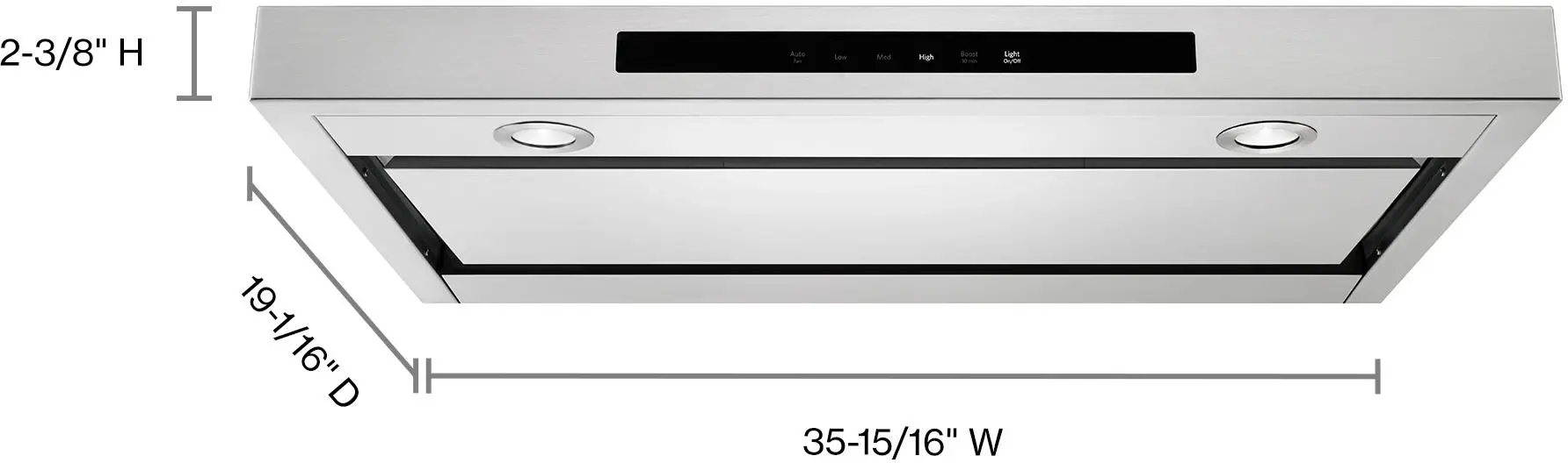 KitchenAid KVUB406GSS Under-Cabinet Range Hood Stainless Steel