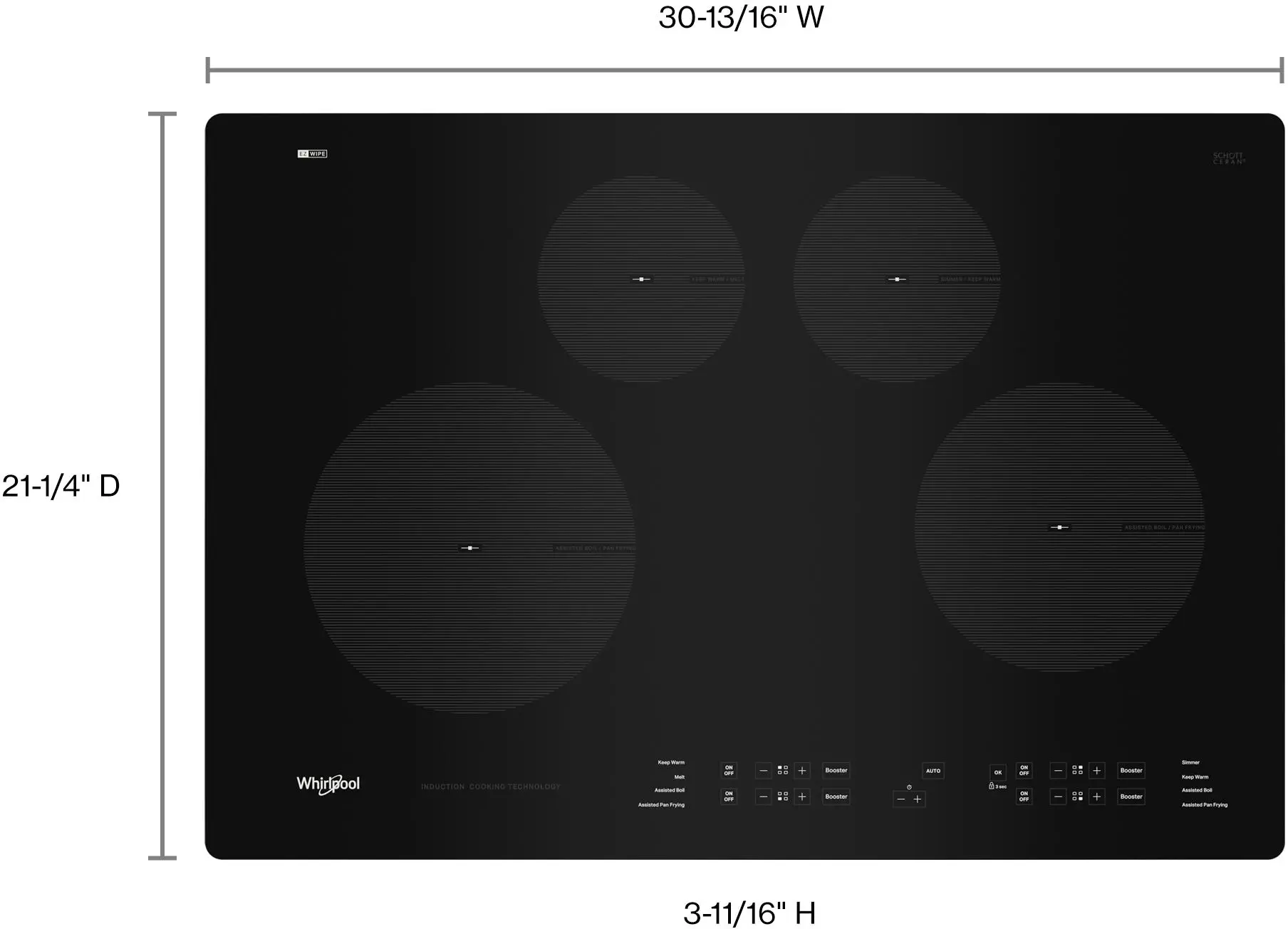 Whirlpool WCI55US0JB Black