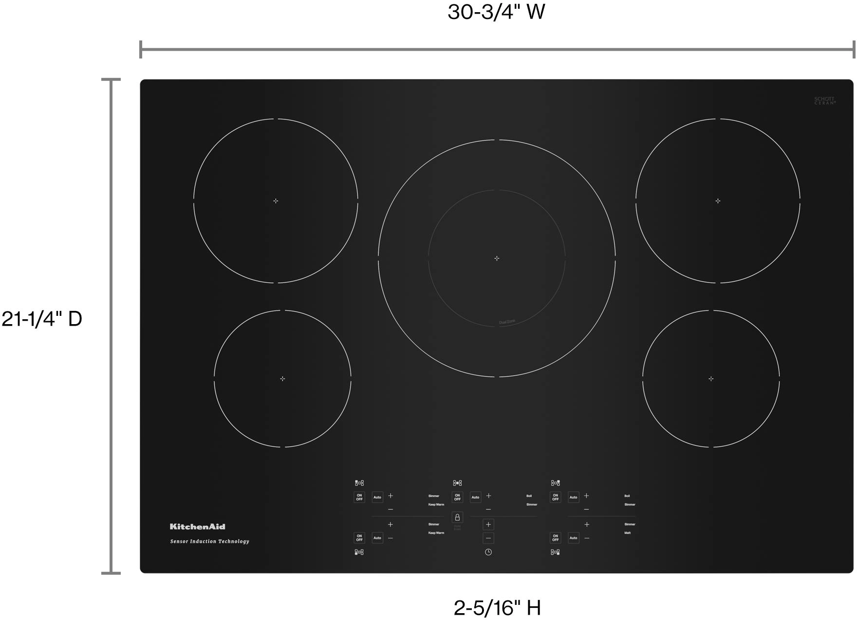 KitchenAid KCIG550JBL Black