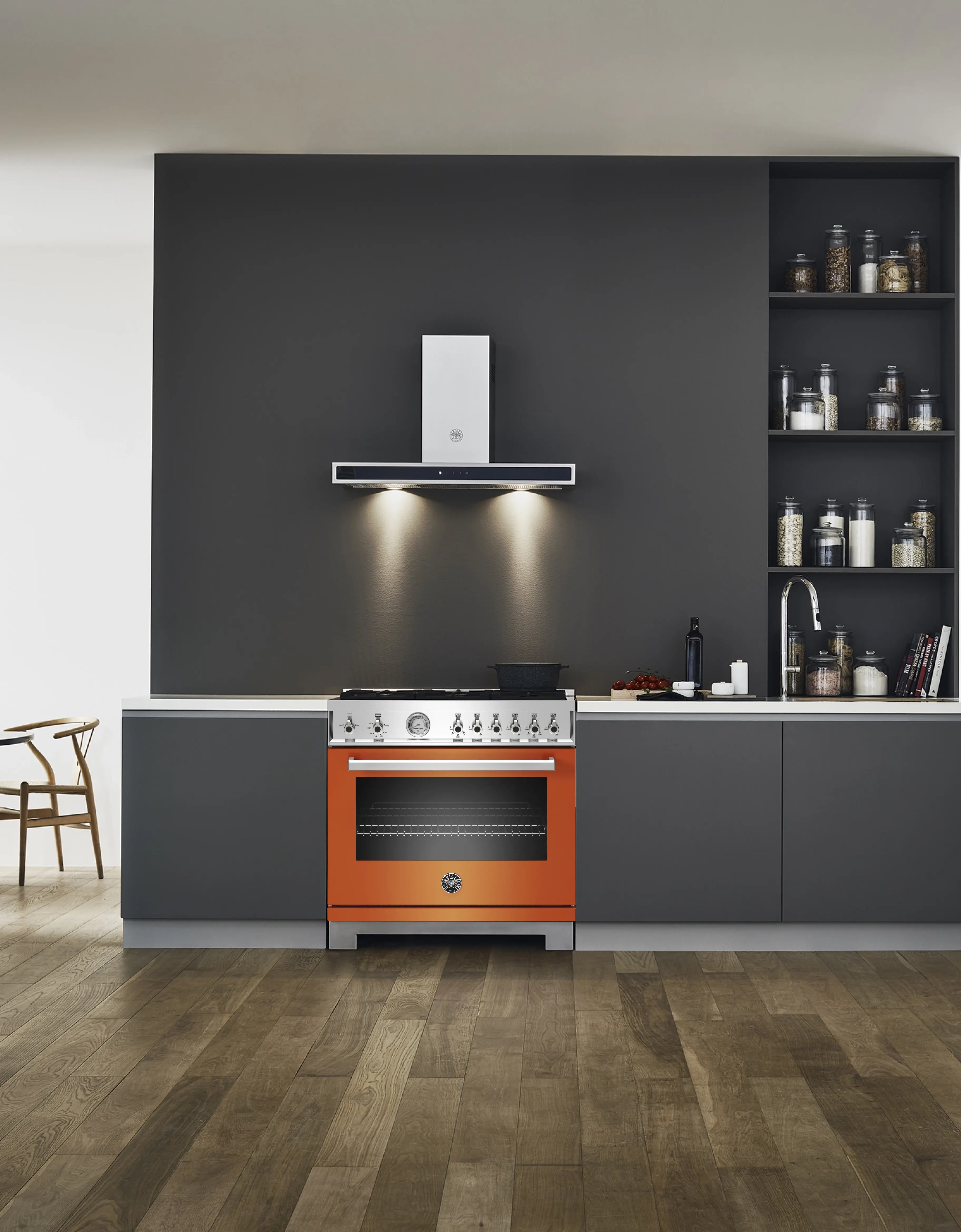 Bertazzoni PROF366GASART Arancio Orange