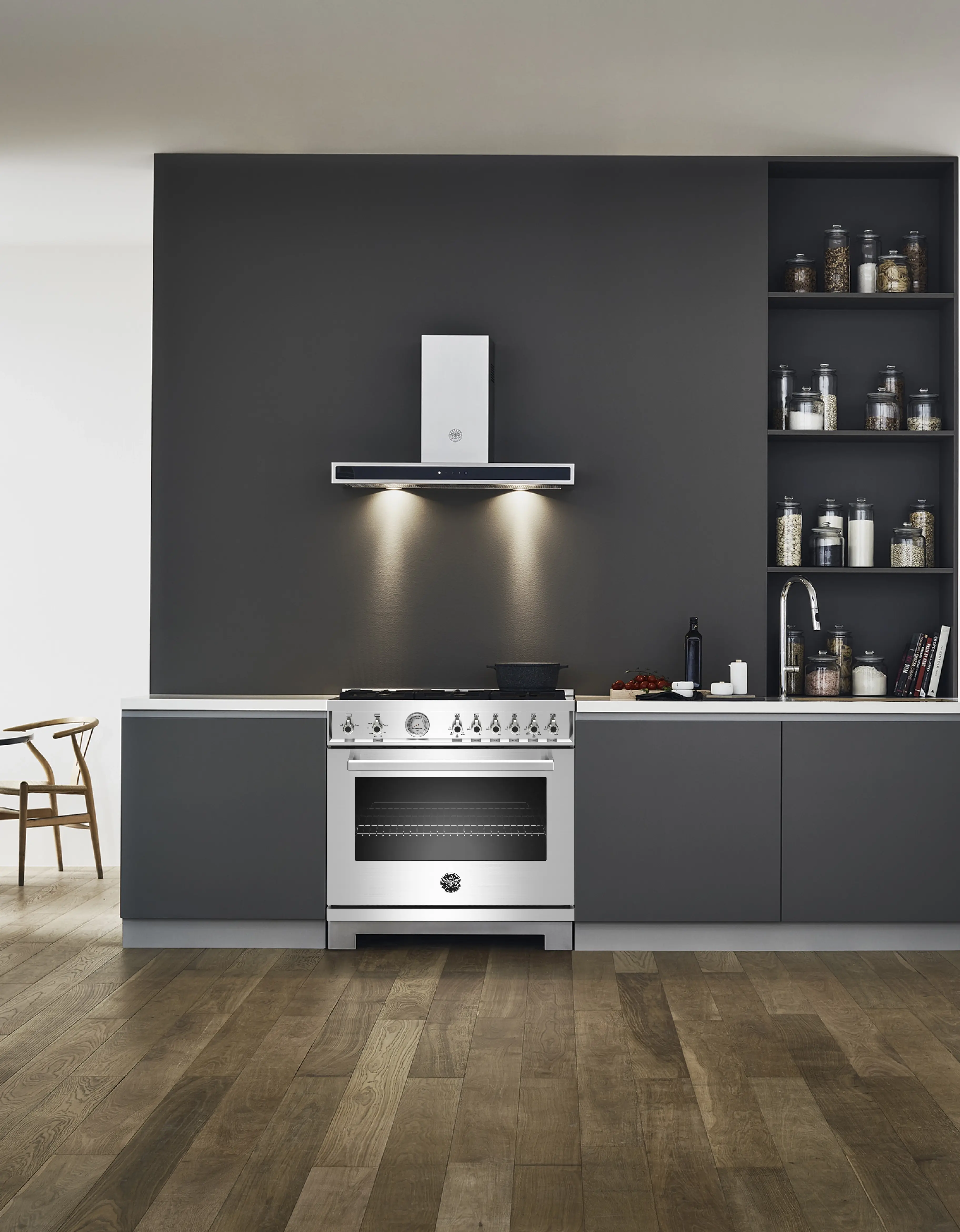 Bertazzoni PROF366GASBIT Bianco White