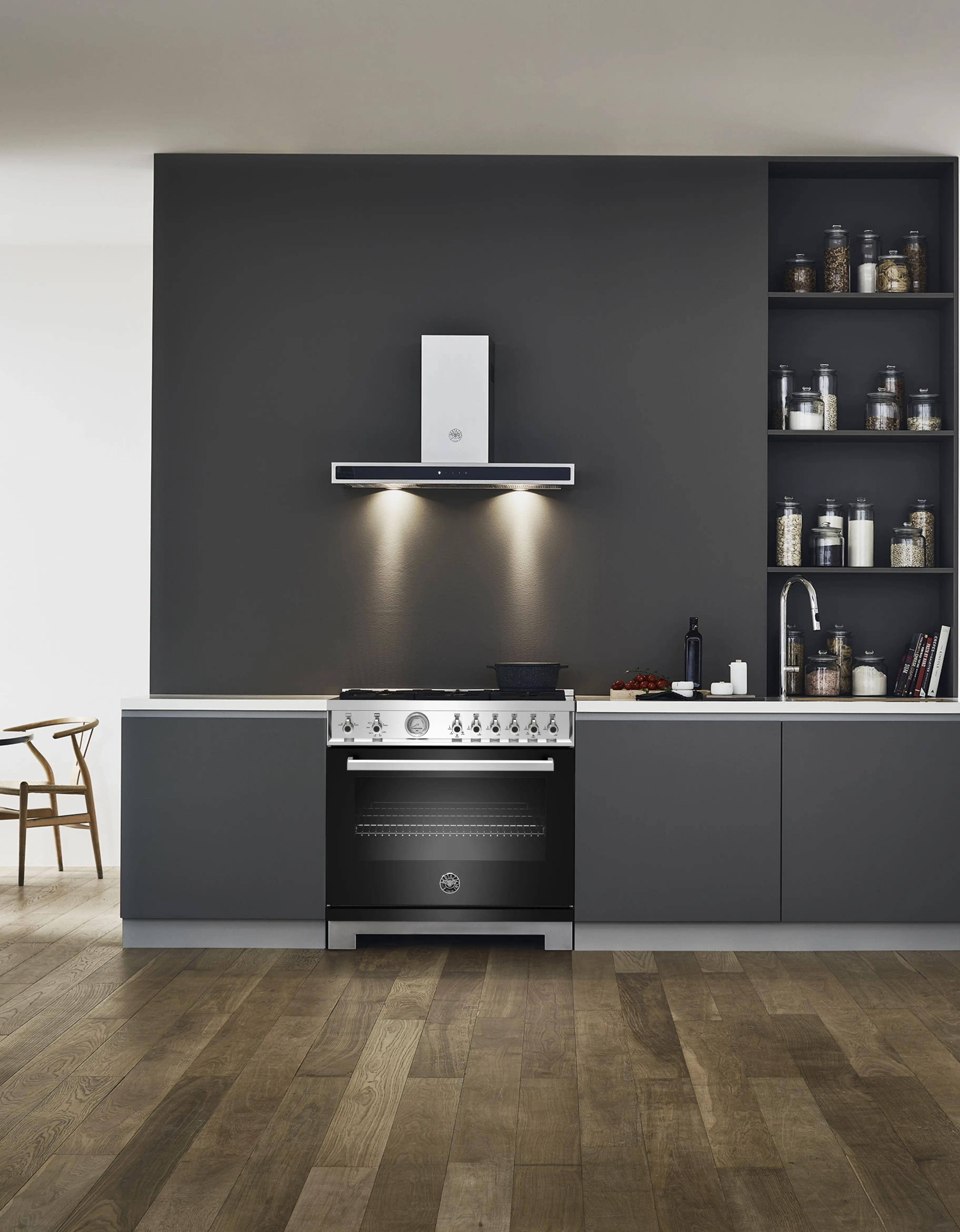 Bertazzoni PROF366GASNET Nero Black