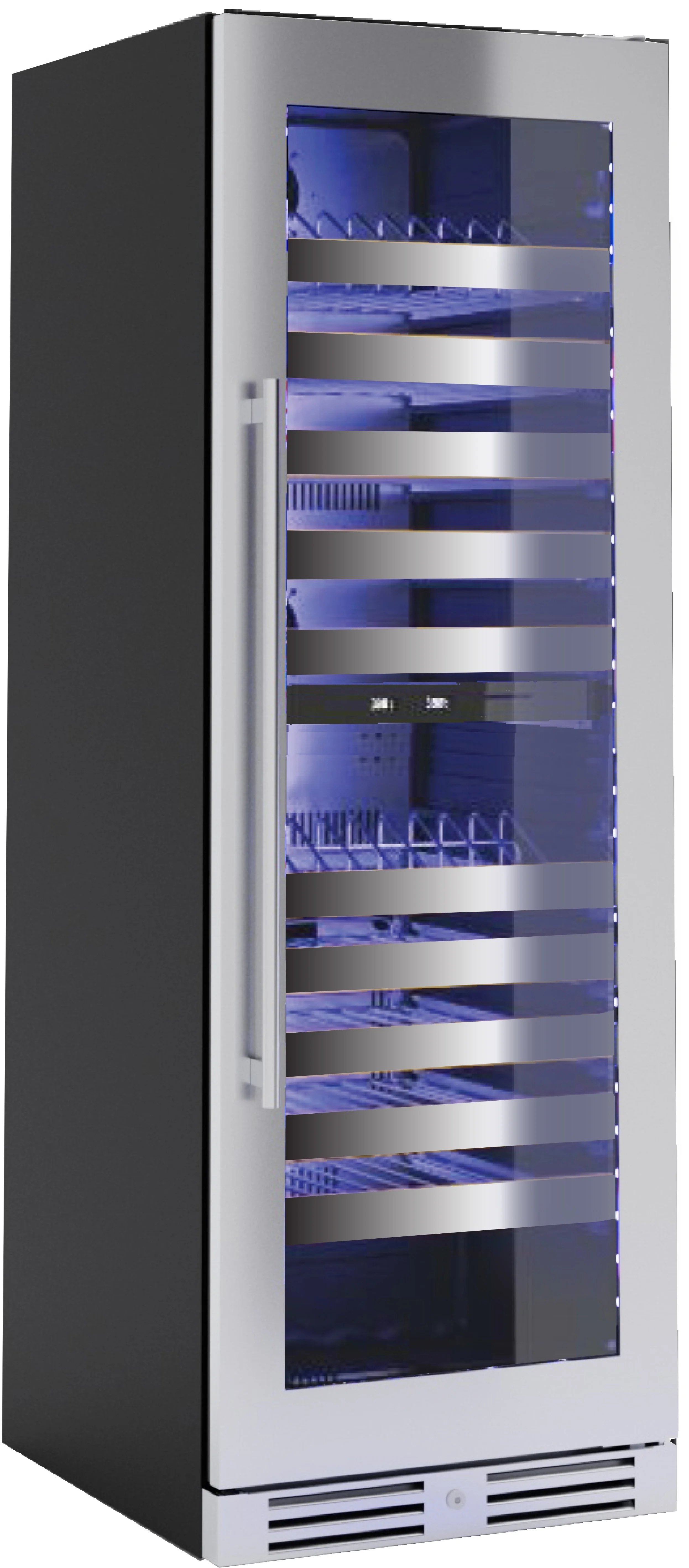 XO XOU2470WDZGS 24 Inch Tall Dual Zone Wine Column Refrigerator