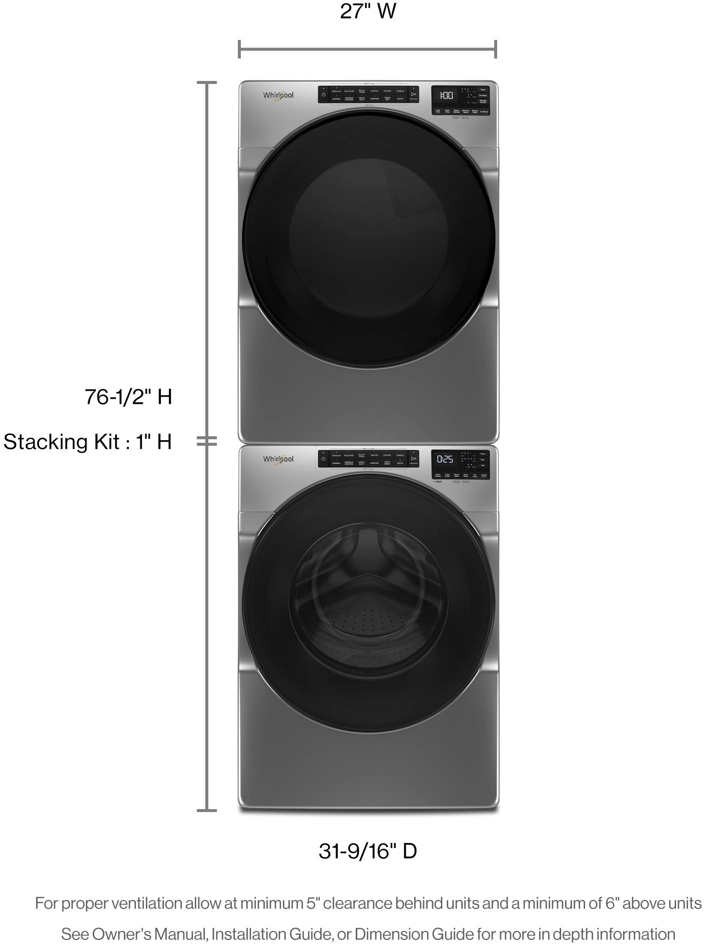 Whirlpool WFW560CHW White