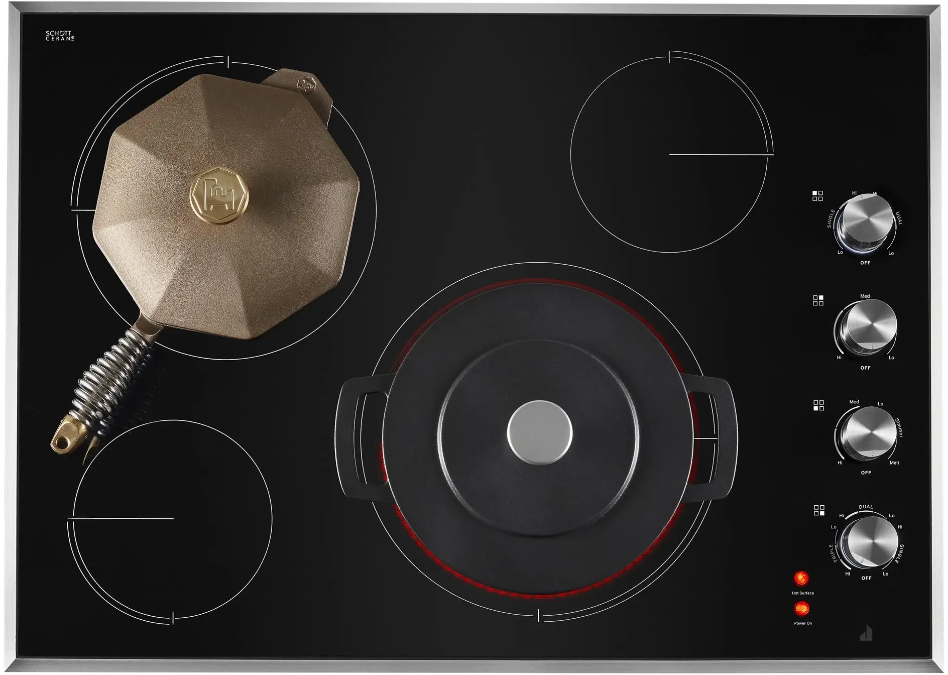 Jenn Air JEC3430HS 30 Inch Electric Cooktop Stainless Steel
