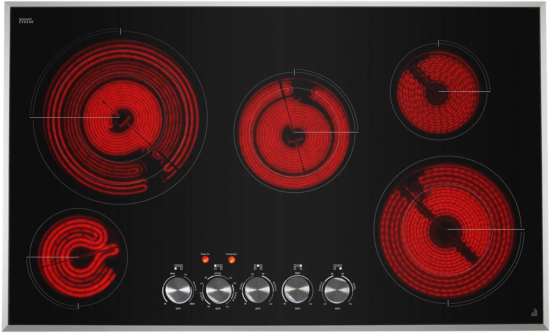 Jenn Air JEC3536HS Stainless Steel Trim