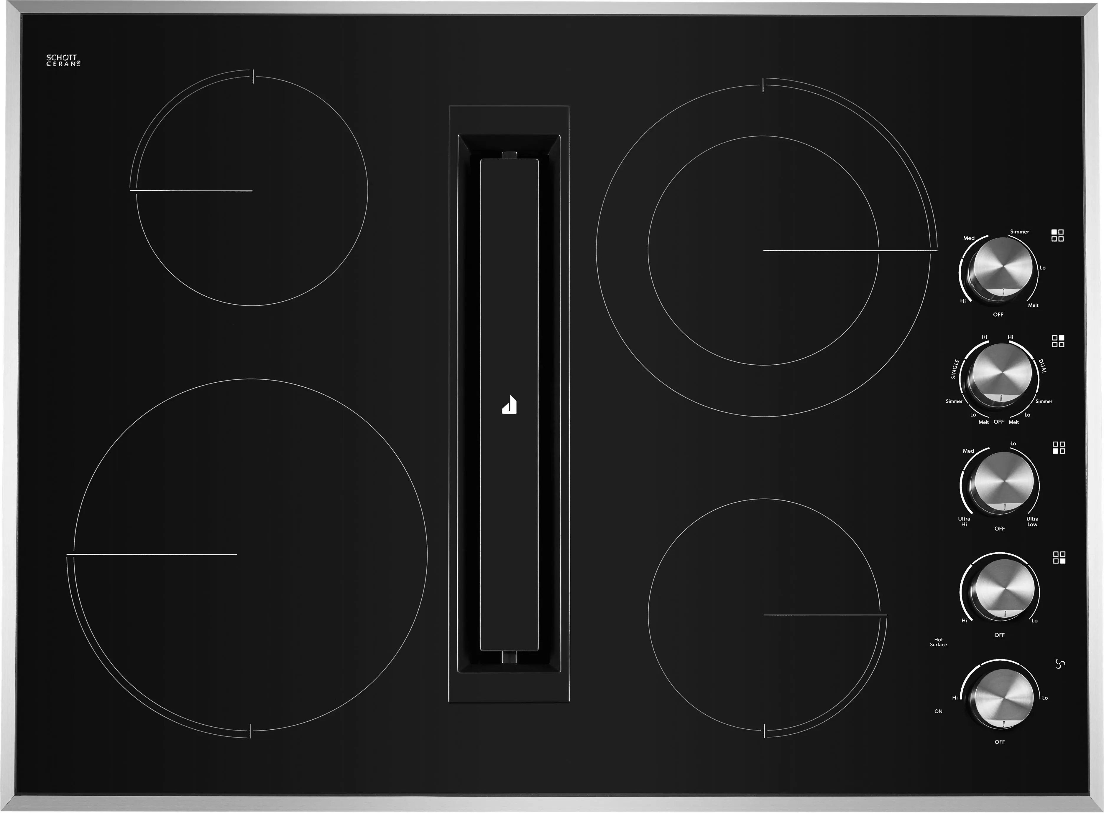 Jenn Air JED3430GB 30 Inch Electric Cooktop Black | Plesser's